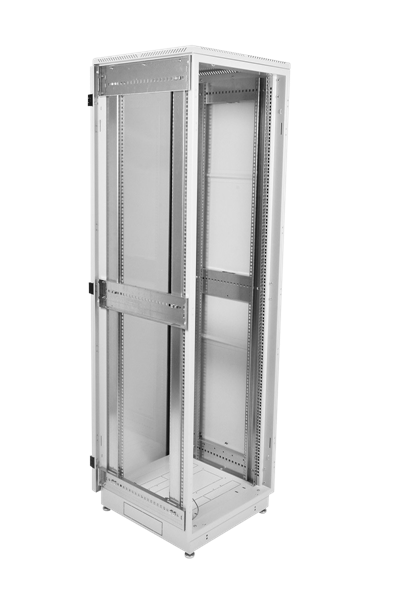 Шкаф ЦМО Шкаф телекоммуникационный напольный 42U (600x1000) дверь перфорированная 2 шт., цвет чёрный