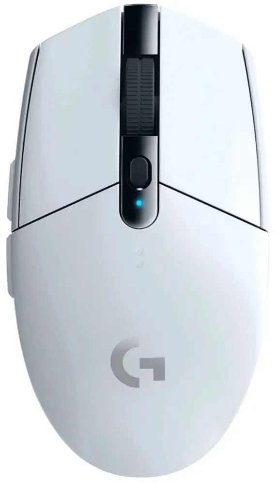 Мышь Logitech G304 Lightspeed белый оптическая 12000dpi беспров. USB 5but (910-005295)