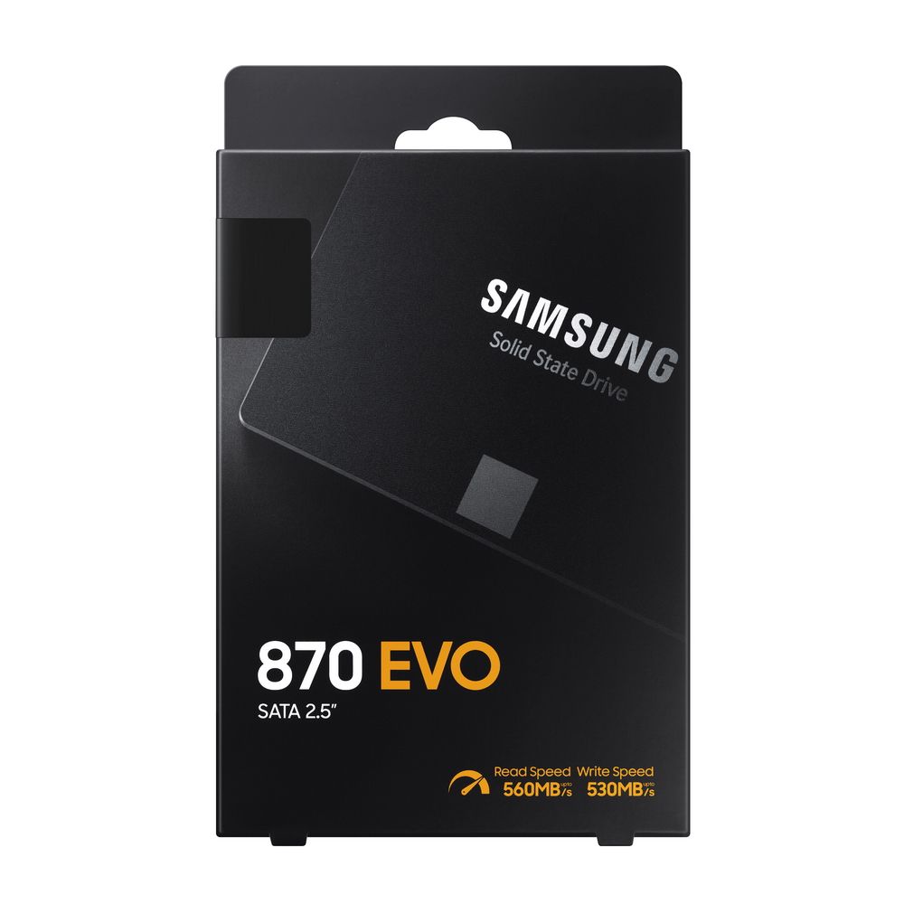 Твердотельный накопитель SSD Samsung 2.5" 2TB 870 EVO Client SSD MZ-77E2T0 SATA 6Gb/s, 560/530,