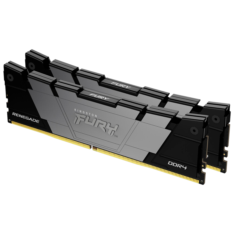 Память DDR4 2x8GB 4800MHz Kingston KF448C19RB2K2/16 Fury Renegade Black RTL Gaming PC4-38400 CL19 DI
