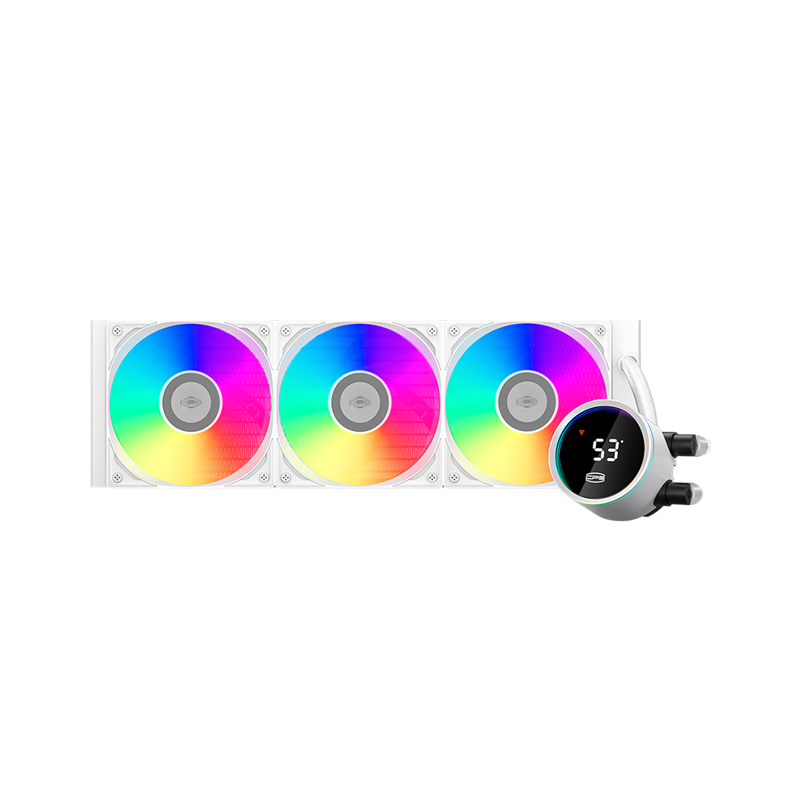 Система водяного охлаждения PcCooler DA360 Pro Digital ARGB Soc-AM5/AM4/1200/1700/1851 белый 4-pin 3