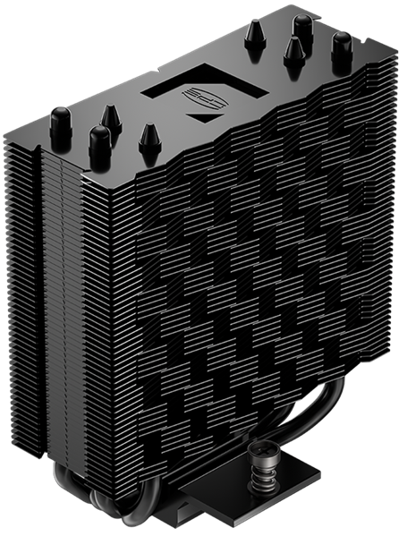 Кулер для процессора PCCooler RT400 BK (235W, 4-pin PWM, 148mm, Al/Cu, 4x6mm, 1x120mm, 73.32CFM, 34.