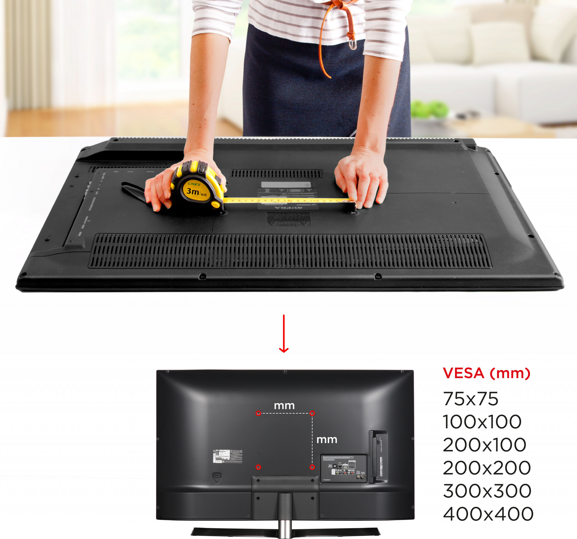 Кронштейн для телевизора Holder LCD-5520-B белый 32"-55" макс.45кг настенный поворотно-выдвижной и н