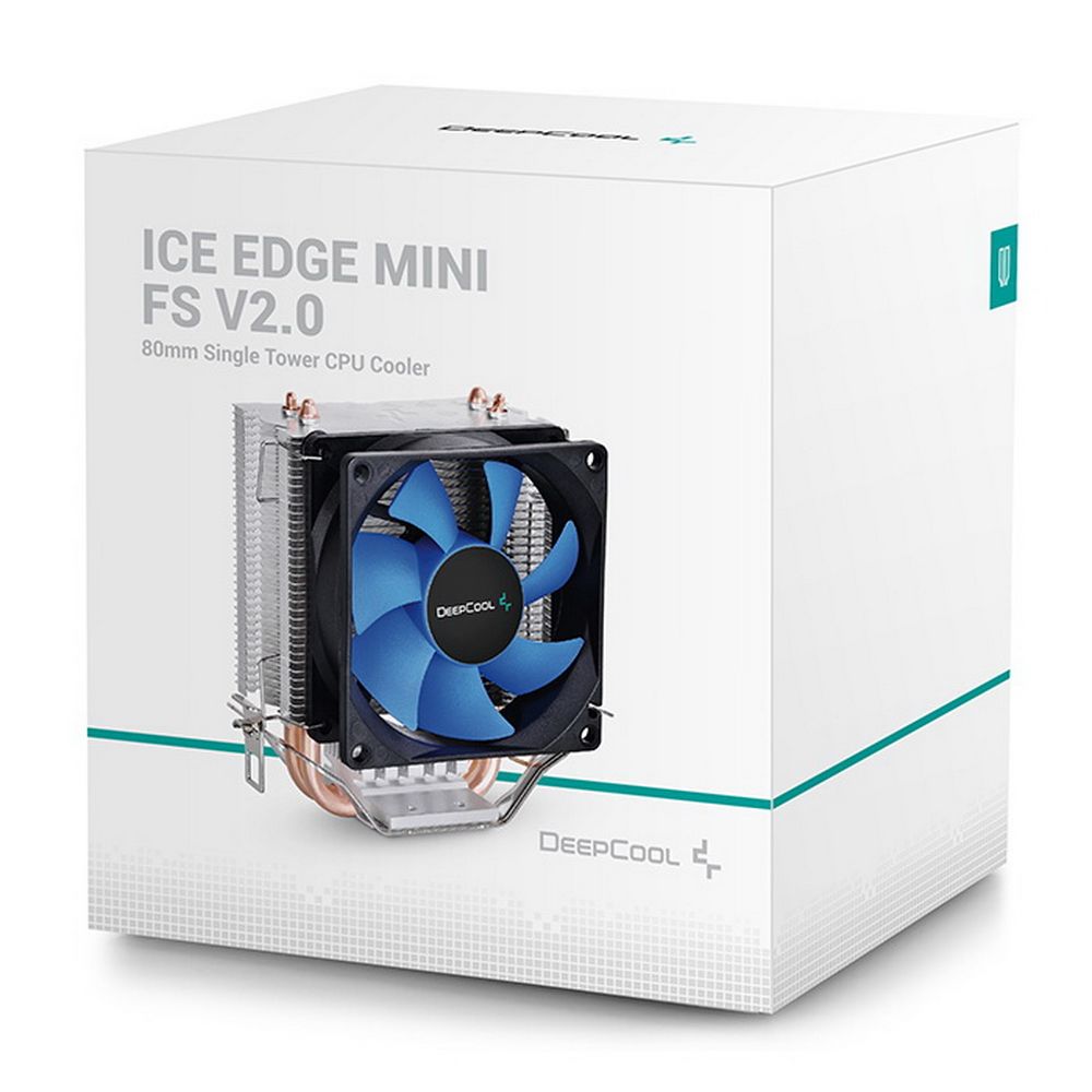 Устройство охлаждения(кулер) Deepcool Ice Edge Mini FS V2.0 Soc-AM5/AM4/1200/1700/1851 черный/синий 