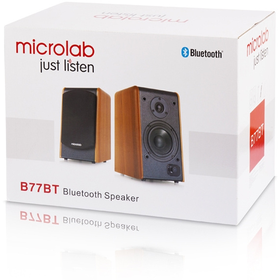 Колонки Microlab B77BT 2.0 св.коричневый/черный 64Вт BT