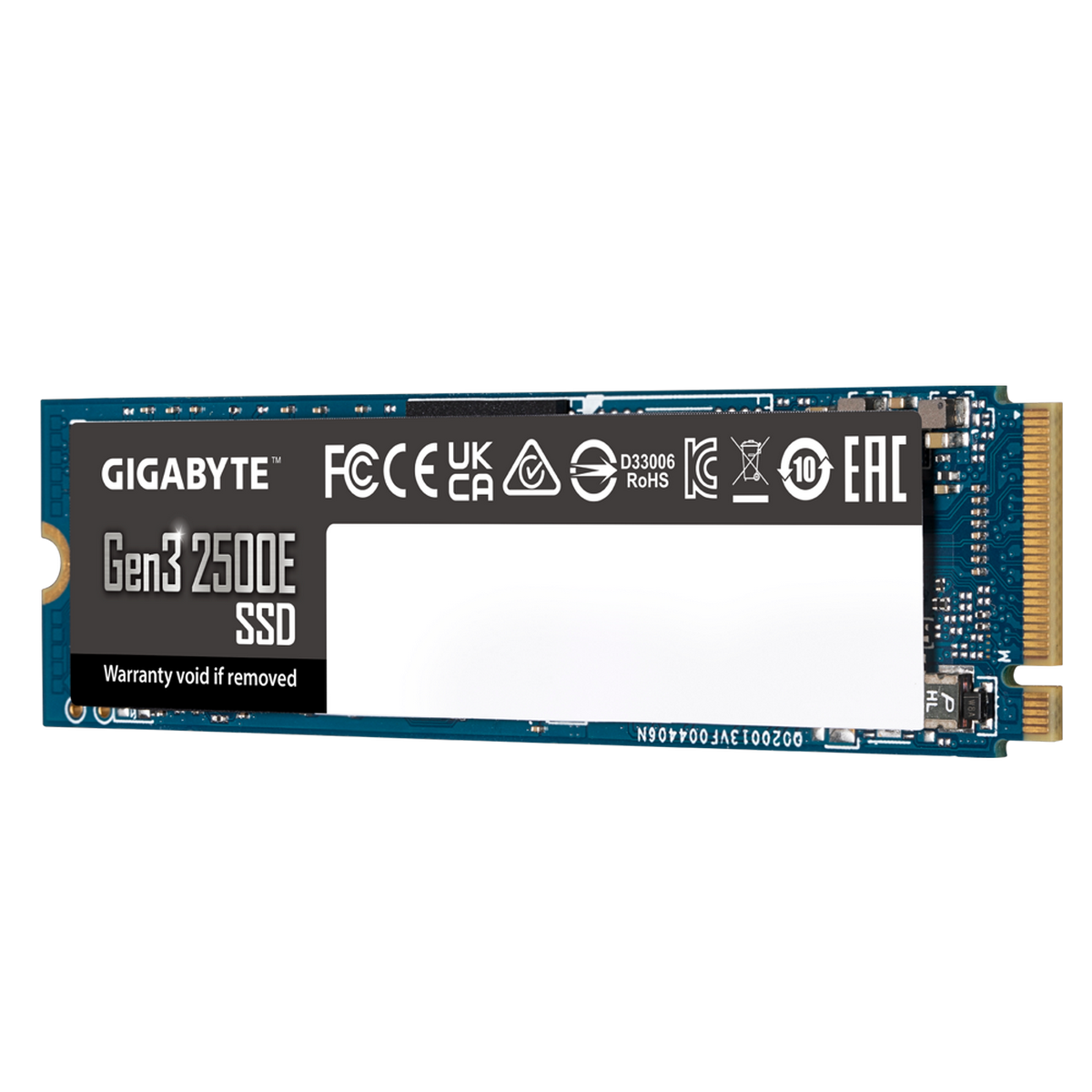 SSD накопитель GIGABYTE 2500E G325E500G 500ГБ, M.2 2280, PCI-E 3.0 x4, NVMe, M.2