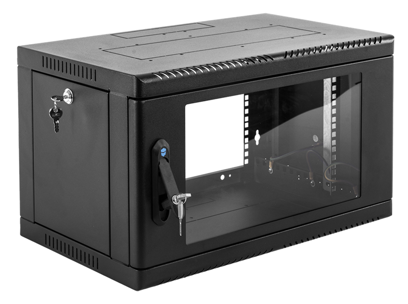 шкаф ЦМО Шкаф телекоммуникационный настенный сварной 9U (600  650) съёмные стенки, дверь стекло, чёр