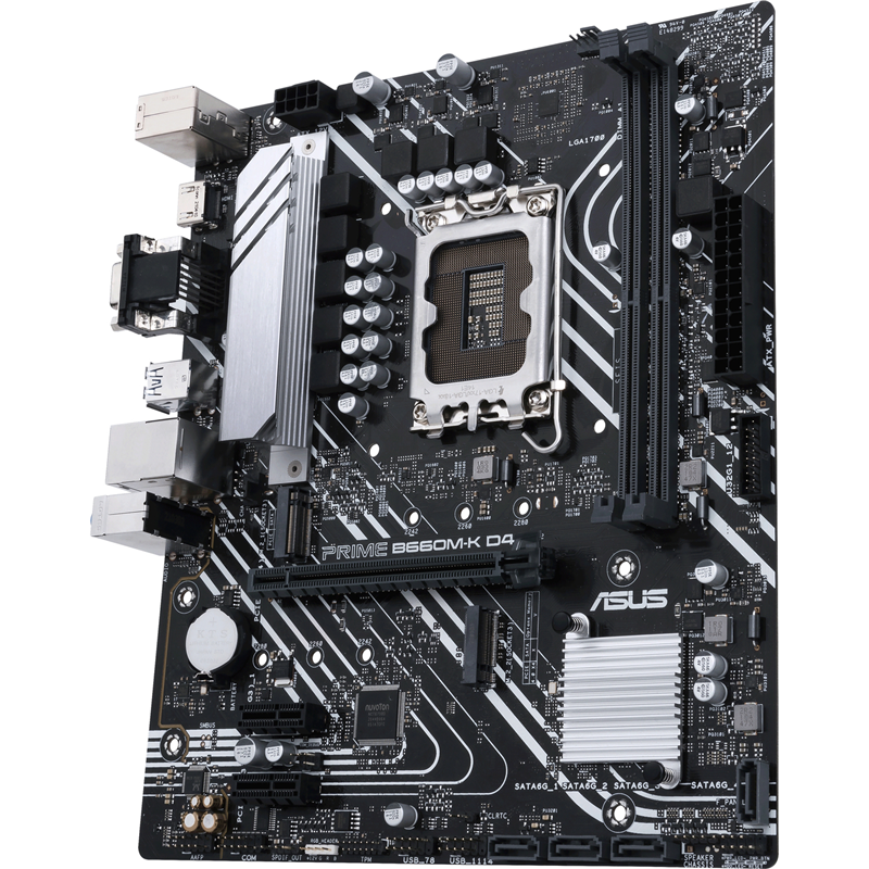Материнская плата Asus PRIME B660M-K D4 Soc-1700 Intel B660 2xDDR4 mATX AC`97 8ch(7.1) GbLAN RAID+VG