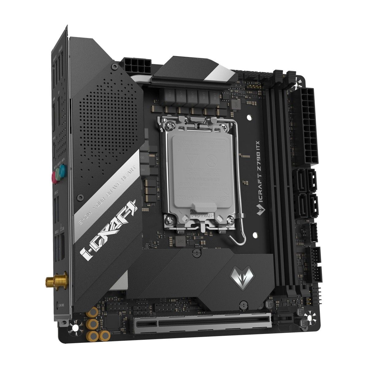Материнская плата Maxsun MS-iCraft Z790ITX WIFI Z790, LGA1700, 2*DDR5, 1*PCIEx16, 2*M.2, 6*USB3.2Gen