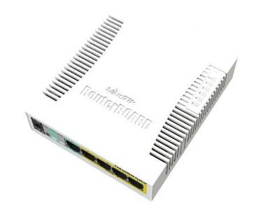 Коммутатор MikroTik RB260GSP CSS106-1G-4P-1S (L2) 5x1Гбит/с 1SFP 4PoE управляемый
