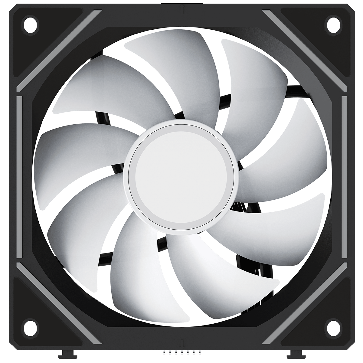 Вентилятор для корпуса Ocypus Gamma F12 UNI BK ARGB 3 IN 1, 3x120x120x25mm, 4-PIN PWM, 800-1800 RPM,