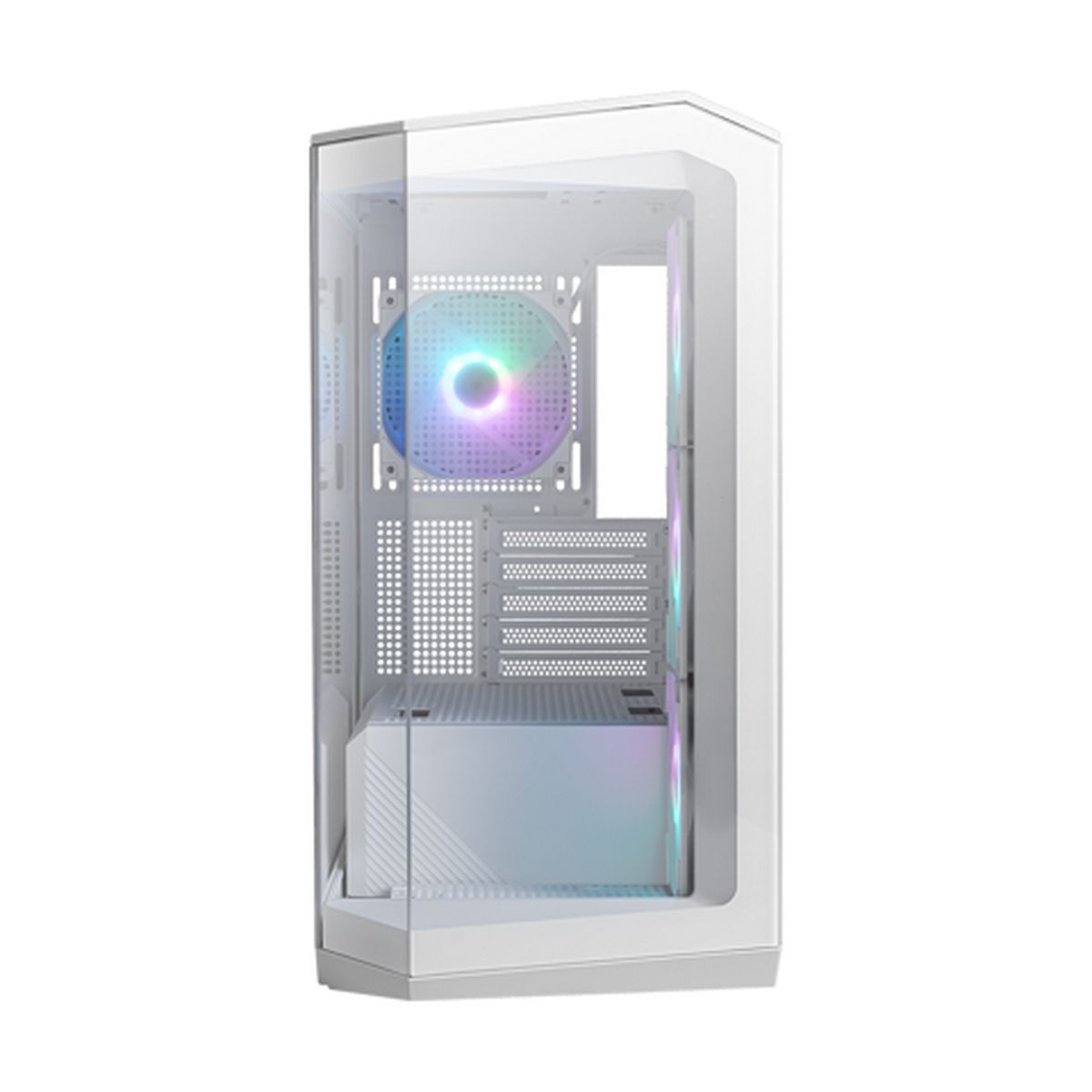 Корпус MSI MAG Pano M100R PZ White , Micro-ATX, 1xUSB 3.2 Gen 1, 1xUSB 3.2 Gen2 Type-C, 4x120mm ARGB