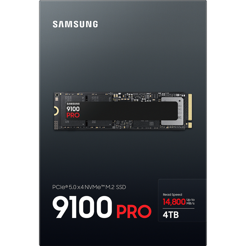 Накопитель SSD Samsung PCIe 5.0 x4 4TB MZ-VAP4T0BW 9100 PRO M.2 2280