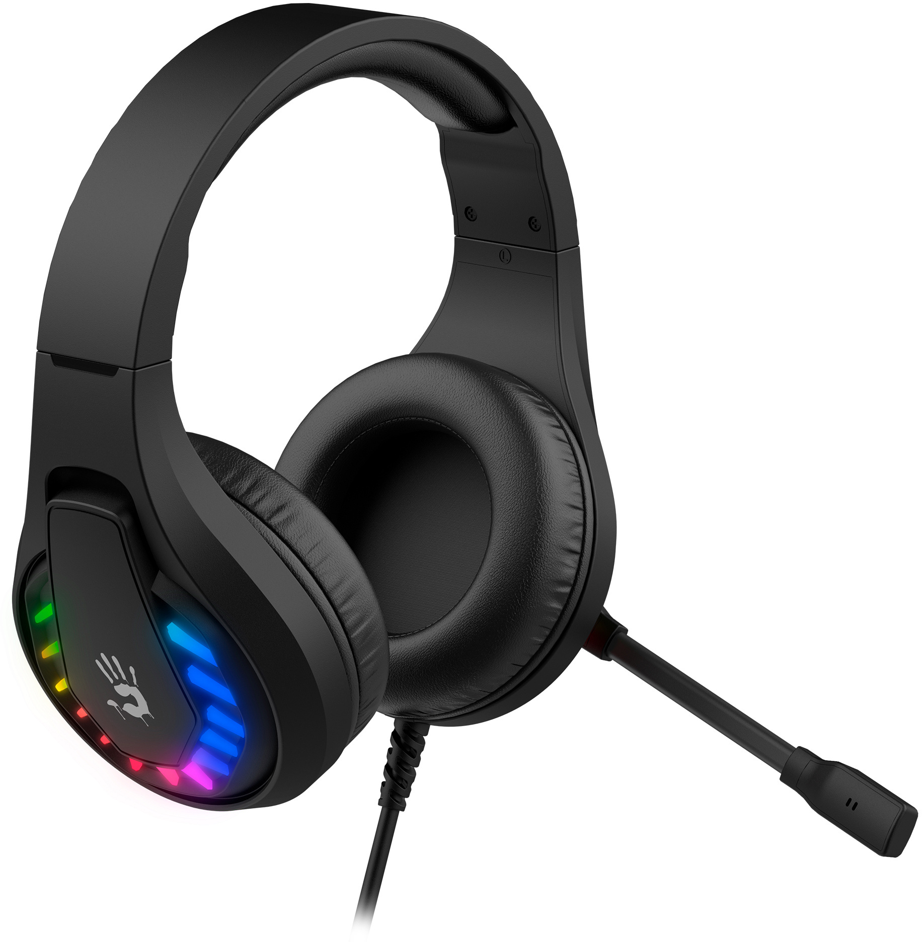 Наушники с микрофоном A4Tech Bloody G230 черный 2м накладные USB оголовье (G230)