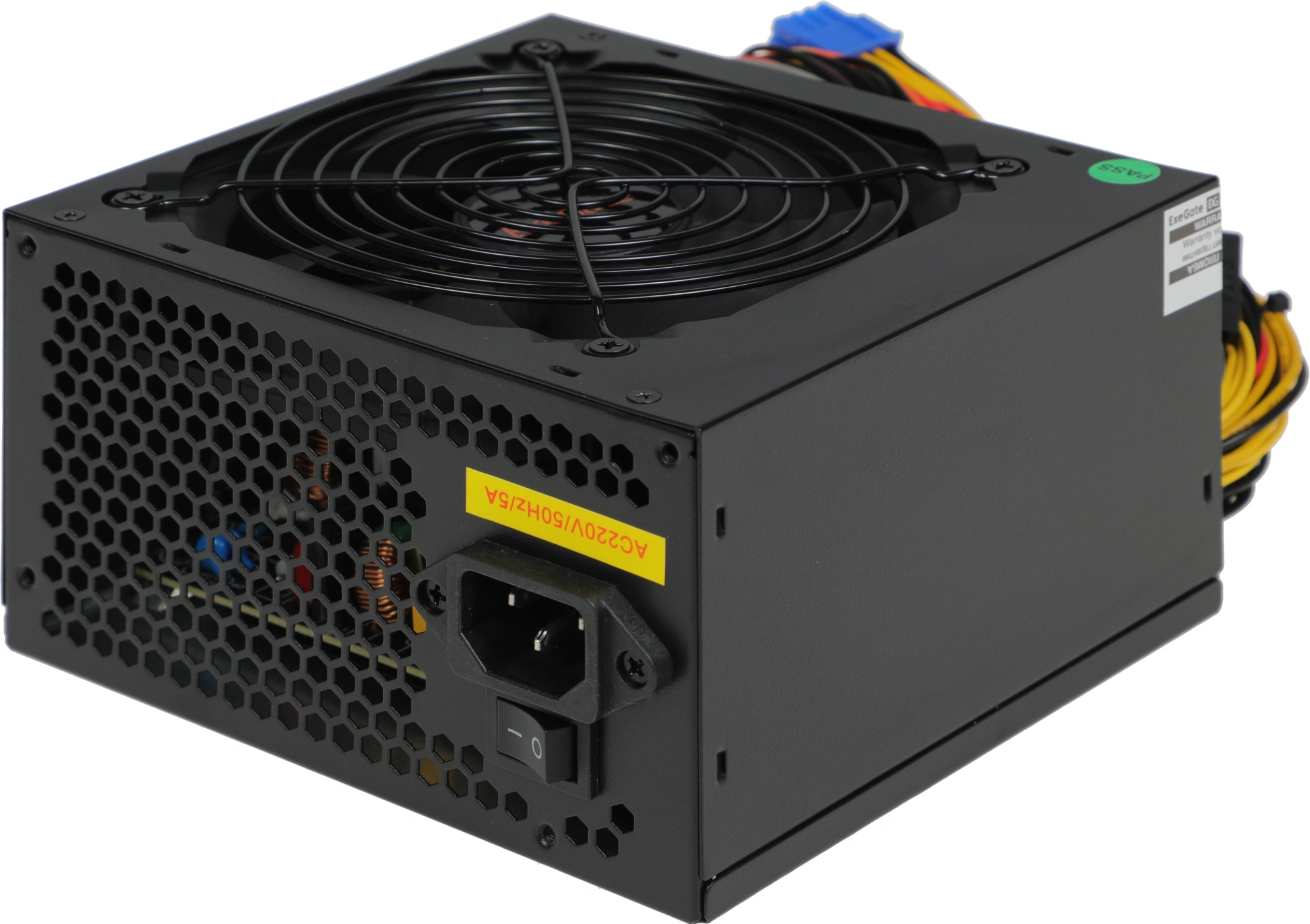 Блок питания Exegate ATX 500W 500PPE 80+ (20+4pin) APFC 120mm fan 5xSATA