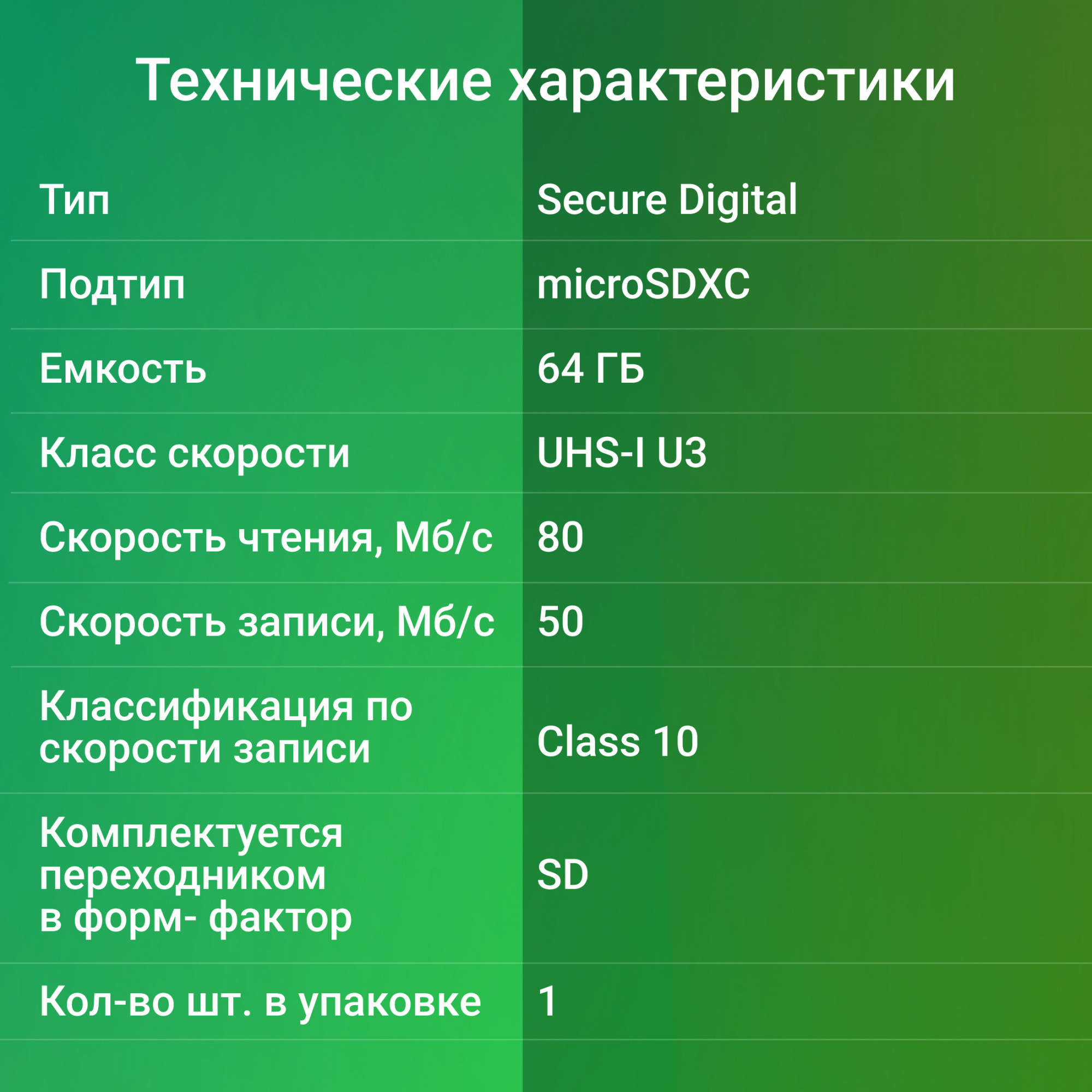 Флеш карта microSDXC 64GB Digma CARD30 V30 + adapter