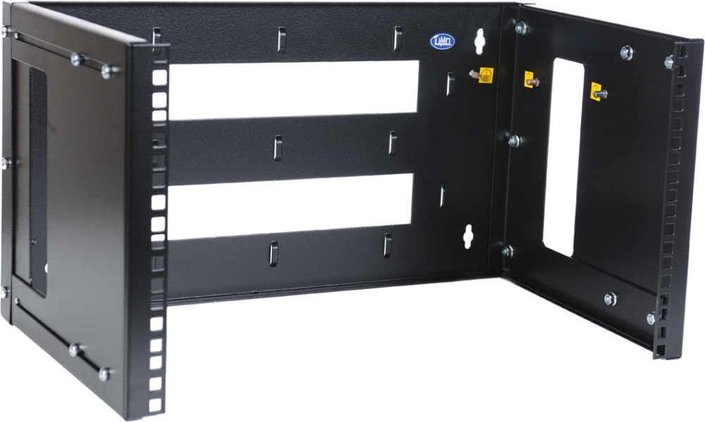 Кронштейн ЦМО Кронштейн телекоммуникационный настенный 9U, регулируемая глубина 300-450 мм, цвет чер