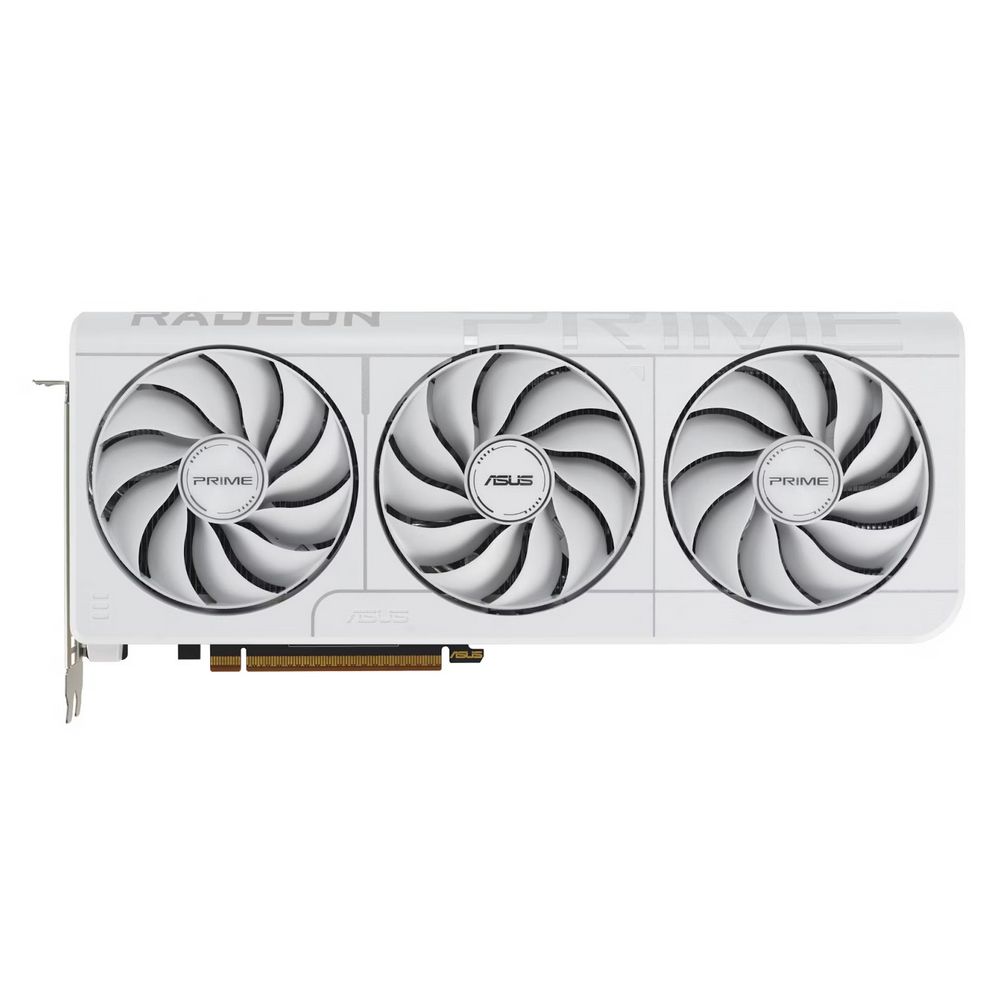 Видеокарта Asus PCI-E 5.0 PRIME-RX9070XT-O16G-WHITE AMD Radeon RX 9070XT 16Gb 256bit GDDR6 2460/2000