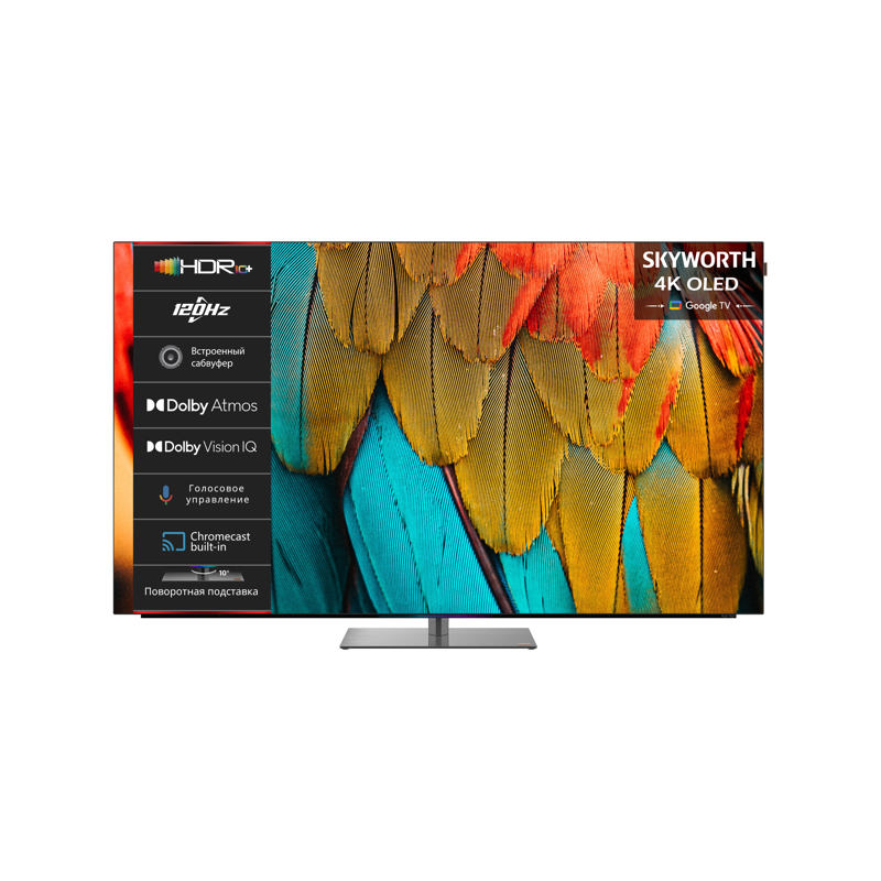 Телевизор OLED Skyworth 77" 77SXF9850 BM Series Frameless черный/черный 4K Ultra HD 120Hz DVB-T DVB-