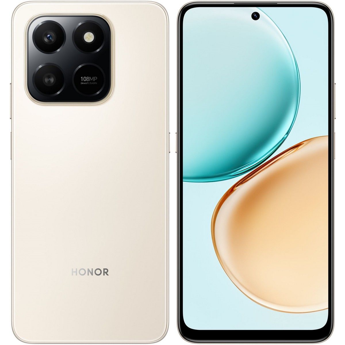 Смартфон HONOR X7d 8+256Gb золотой (5109BXJV)