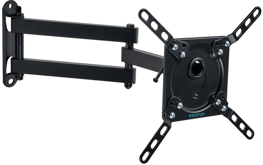 Кронштейн для телевизора Kromax DIX-14 черный 15"-42" макс.20кг настенный поворотно-выдвижной и накл