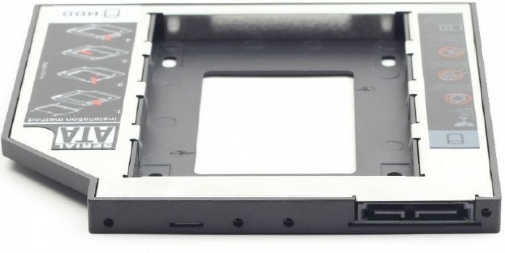 Gembird MF-95-02 Низкопрофильный адаптер для 2.5-дюймового накопителя в отсек 5.25 дюйма, 12 мм