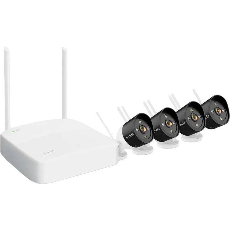 IP-камера Tenda K4W-3TC Система видеонаблюдения, 4 цилиндрических уличных IP-камеры и видеорегистрат