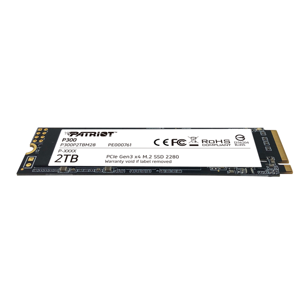 Накопитель SSD Patriot PCIe 3.0 x4 2TB P300P2TBM28 P300 M.2 2280