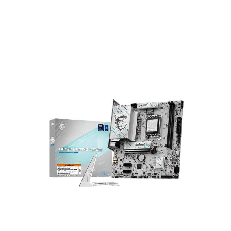 Материнская плата MSI H810M GAMING WIFI6E H810, LGA1851, 2*DDR5, 1*PCIEx16, 2*PCIEx1, 1*M.2, 2*TypeC