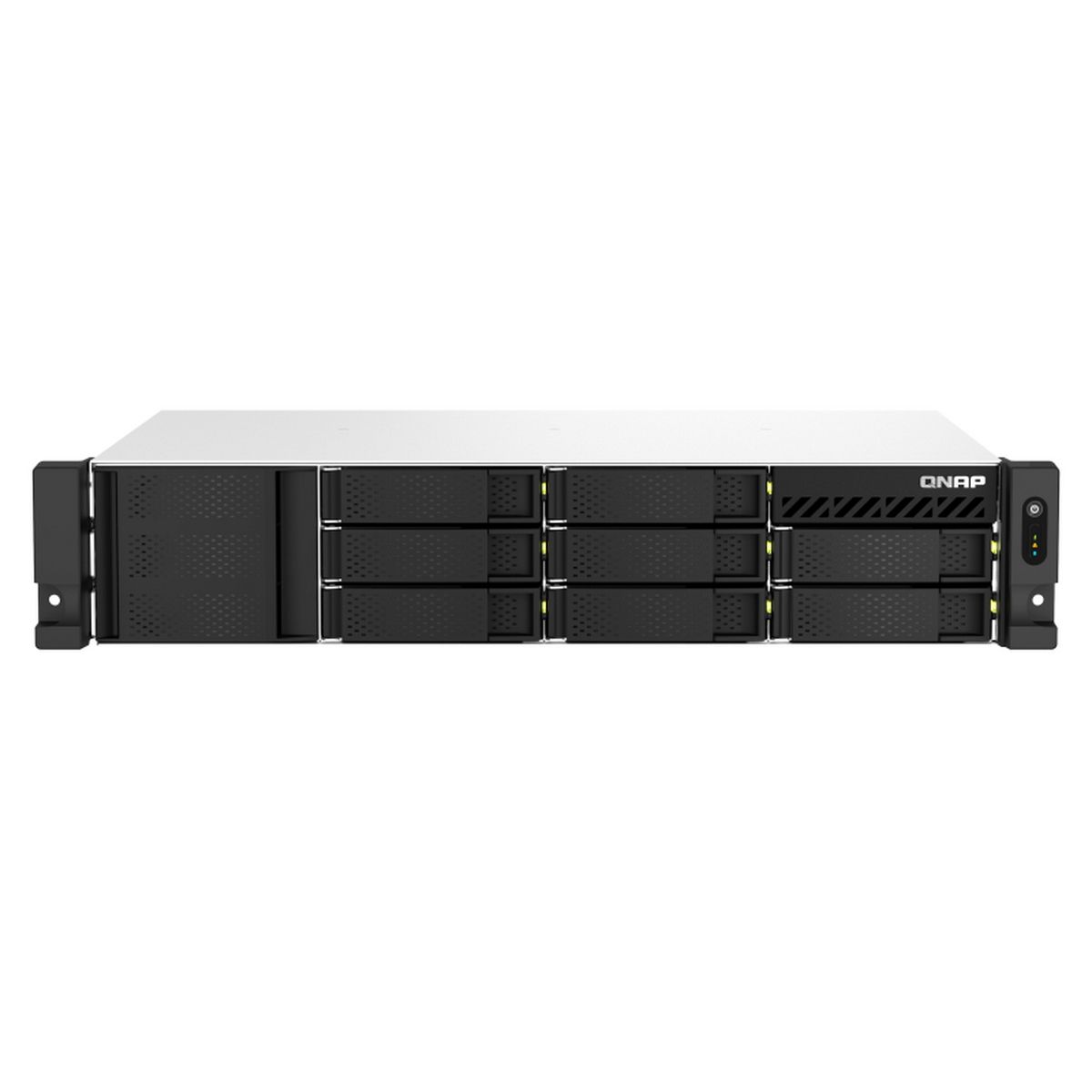 Система хранения данных QNAP SMB 2U/8bay QC 2,2GhzCPU/4Gb(upto64Gb)/upto 20HDD with TL-R1200S-RP /SA
