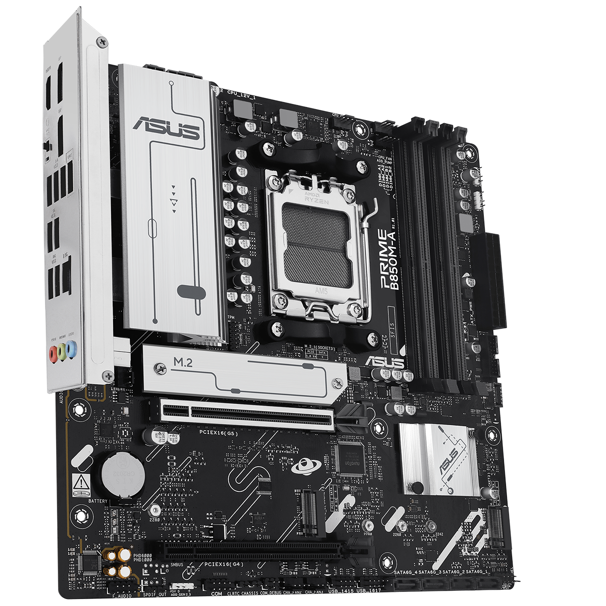 Материнская плата ASUS PRIME B850M-A-CSM AM5 mATX 4xDDR5 2xPCIEx16 3xM.2 2xDP HDMI 2.5GLAN