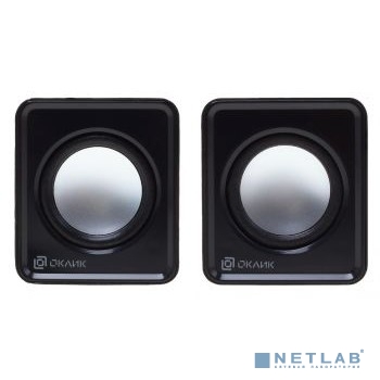 Колонки Оклик OK-331 2.0 черный 6Вт