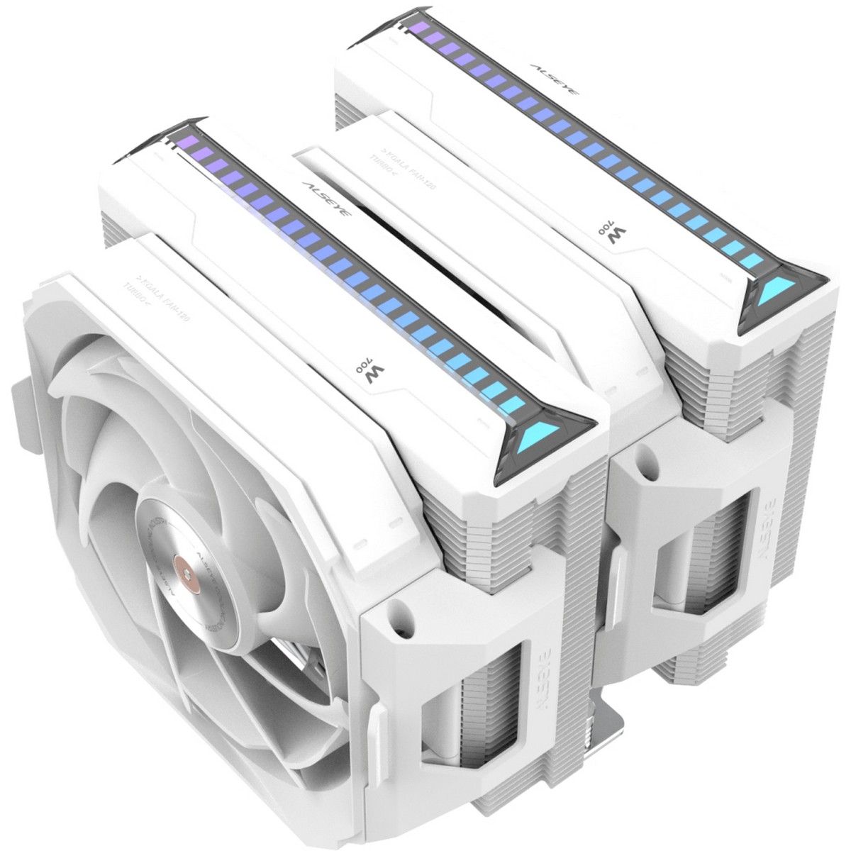 CPU Cooler 134*148*159mm, 1000-2200RPM, 33.18-86.2CFM, 0-35.3dBA, 12V, 0.02-0.3A, Dual Ball