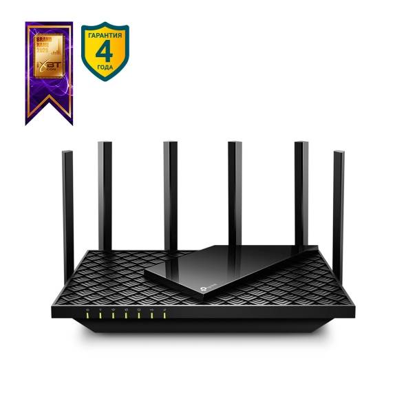 Роутер беспроводной TP-Link Archer AX72 AX5400 10/100/1000BASE-TX черный