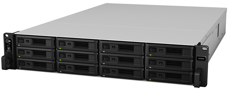 Сетевое хранилище Synology SA3200D 12x2.5"/3.5" SAS, Intel Xeon D-1521/4x2.4GHz, 8GB DDR4, 2x1 Гбит/