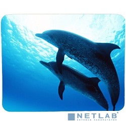 Коврик для мыши Buro BU-M40083 Мини рисунок/дельфины 230x180x2мм