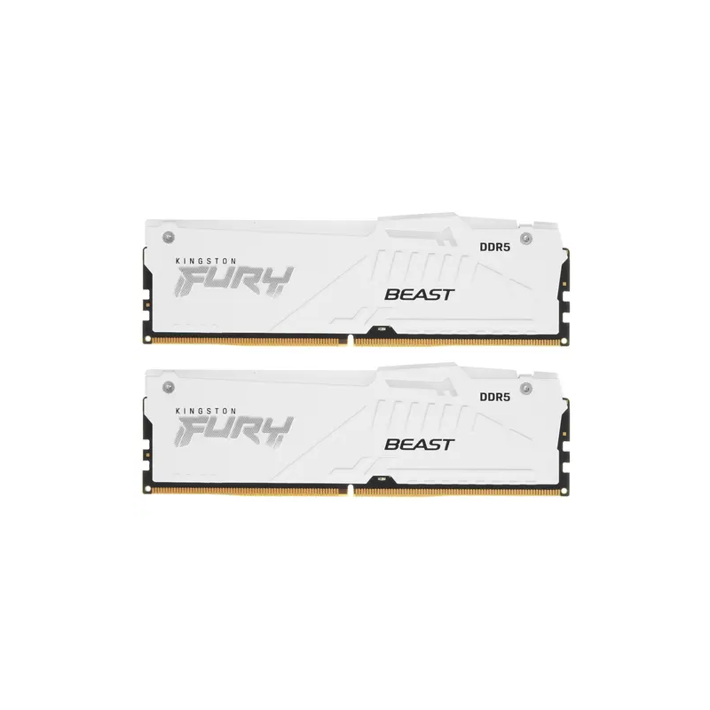 Память DDR5 2x16GB 6000MHz Kingston KF560C36BWE2AK2-32 Fury Beast White Expo RGB RTL PC5-48000 CL36 