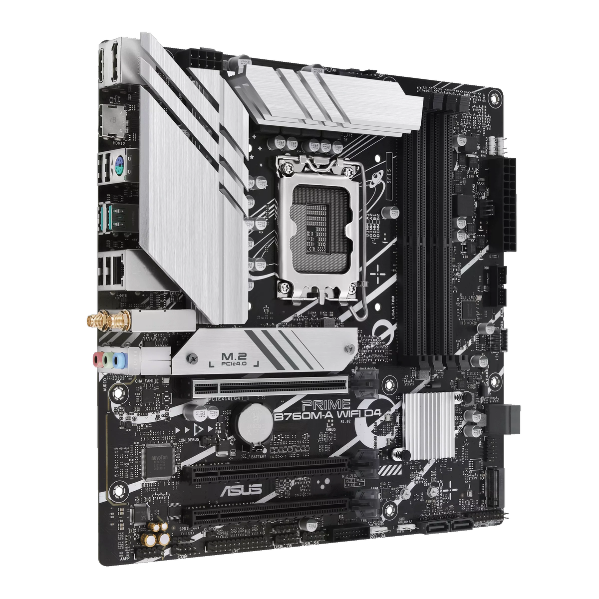 Материнская плата Asus PRIME B760M-A WIFI D4 Soc-1700 Intel B760 4xDDR4 mATX AC`97 8ch(7.1) 2.5Gg RA