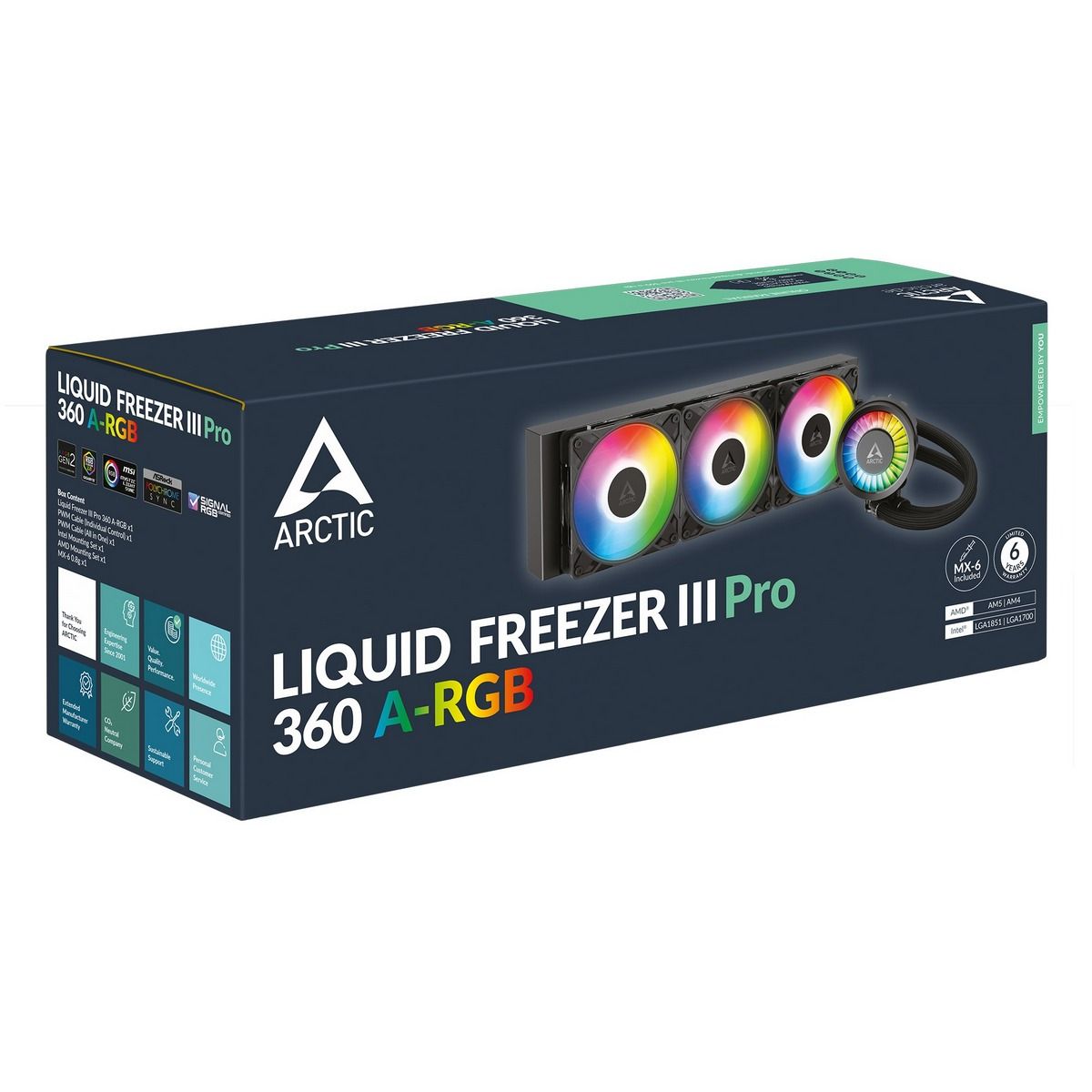 Жидкостная система охлаждения Arctic Cooling Liquid Freezer III Pro 360 ARGB  Multi Compatible  All-