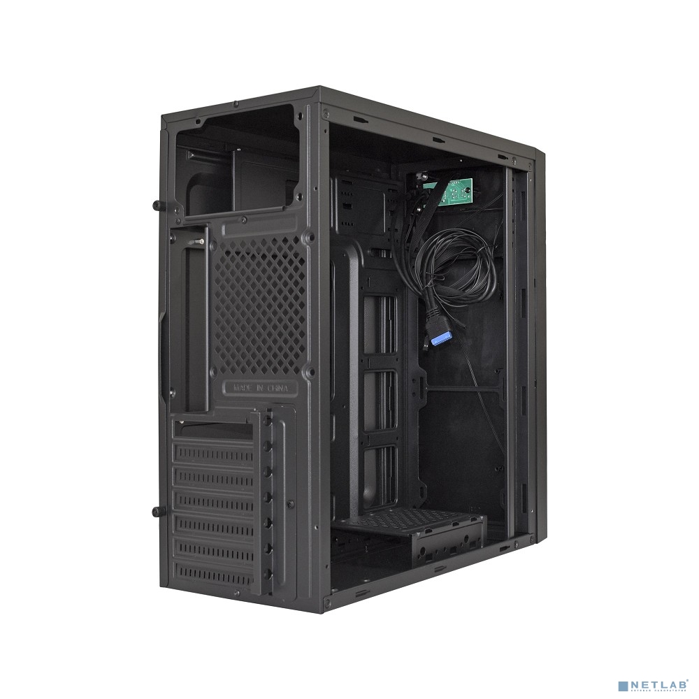 Exegate EX283075RUS Корпус Miditower ExeGate XP-333U Black, ATX, <без БП>, 1*USB+2*USB3.0, Audio
