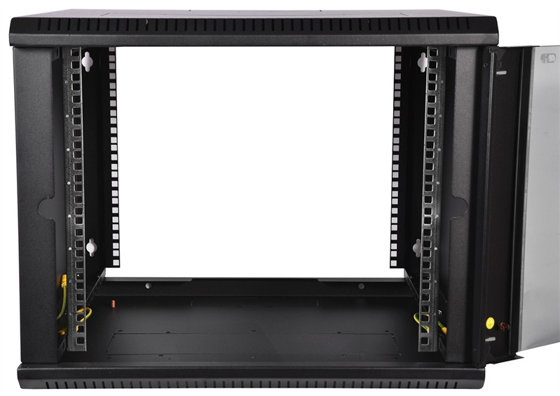 ЦМО Шкаф телекоммуникационный настенный разборный ЭКОНОМ 12U (600х650) дверь стекло, цвет черный