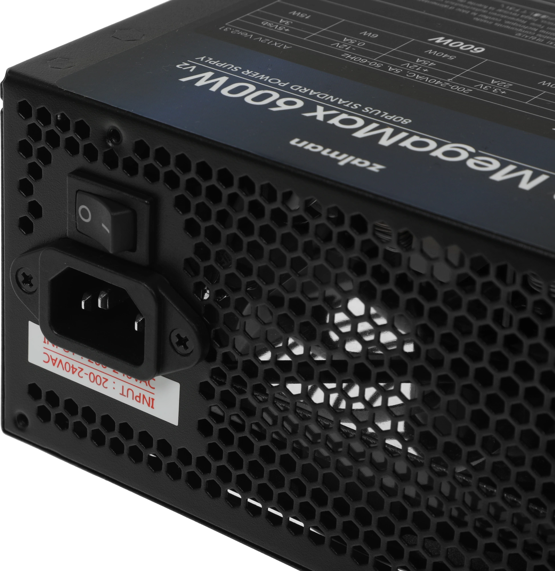 Блок питания Zalman ATX 600W ZM600-TXII V2 80+ white (20+4pin) APFC 120mm fan 6xSATA RTL