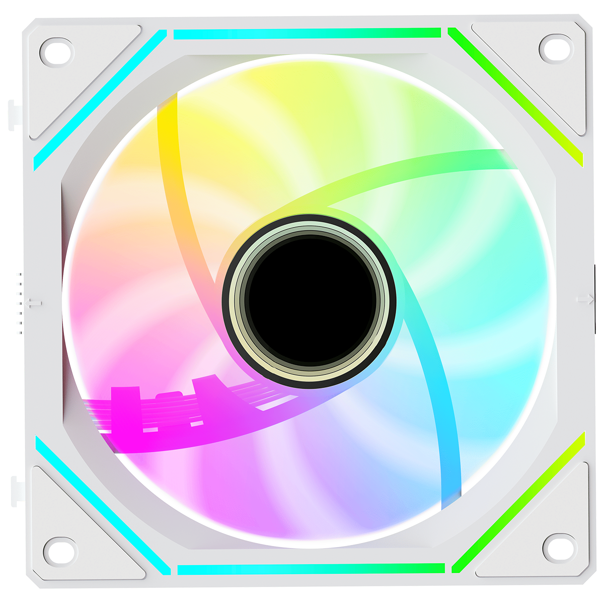 Вентилятор для корпуса Ocypus Gamma F12 UNI WH ARGB REVERSE BLADE 3 IN 1, 3x120x120x25mm, 4-PIN PWM,