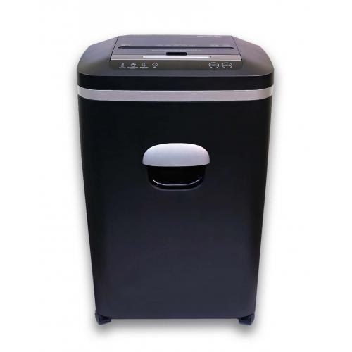 Шредер Office Kit SA80 2x10 с автоподачей (секр.P-5) фрагменты 80лист. 20лтр. скрепки скобы пл.карты