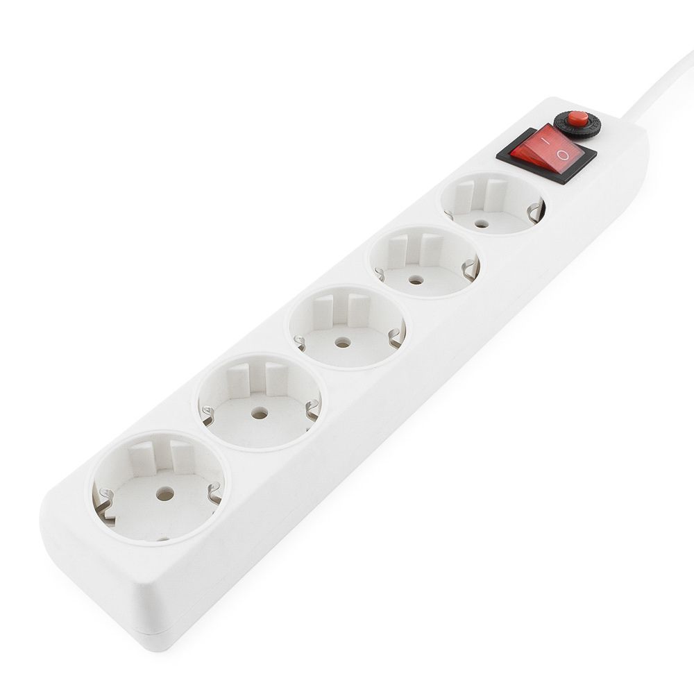 Сетевой фильтр Гарнизон ЕНLW-4 0,5 м 5 р белый (205380) {30}