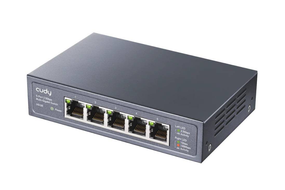 Коммутатор Cudy HS105 (L2) 5x2.5Гбит/с неуправляемый