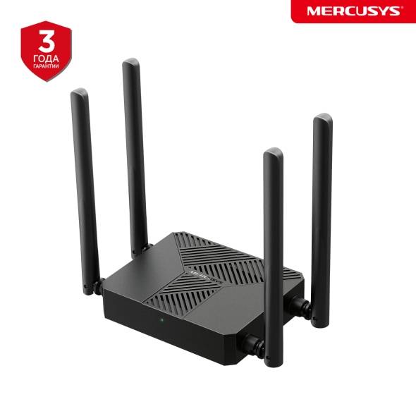 Роутер беспроводной Mercusys MR62X AX1500 10/100/1000BASE-TX черный