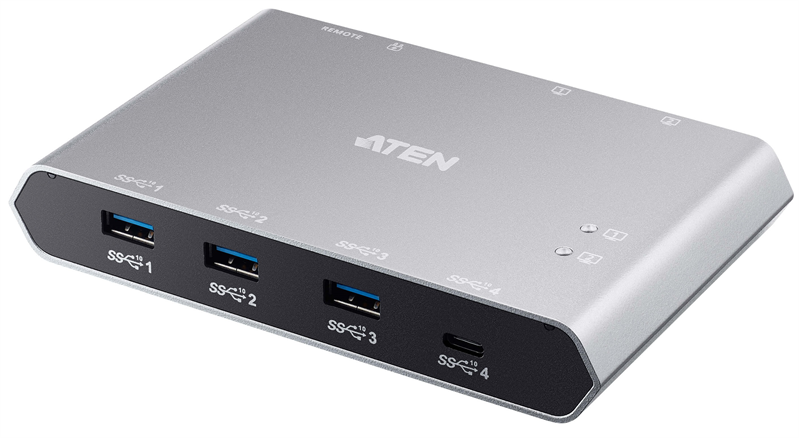 USB переключатель ATEN 2-Port USB-C Gen 2 Sharing Switch with Power Pass-through
