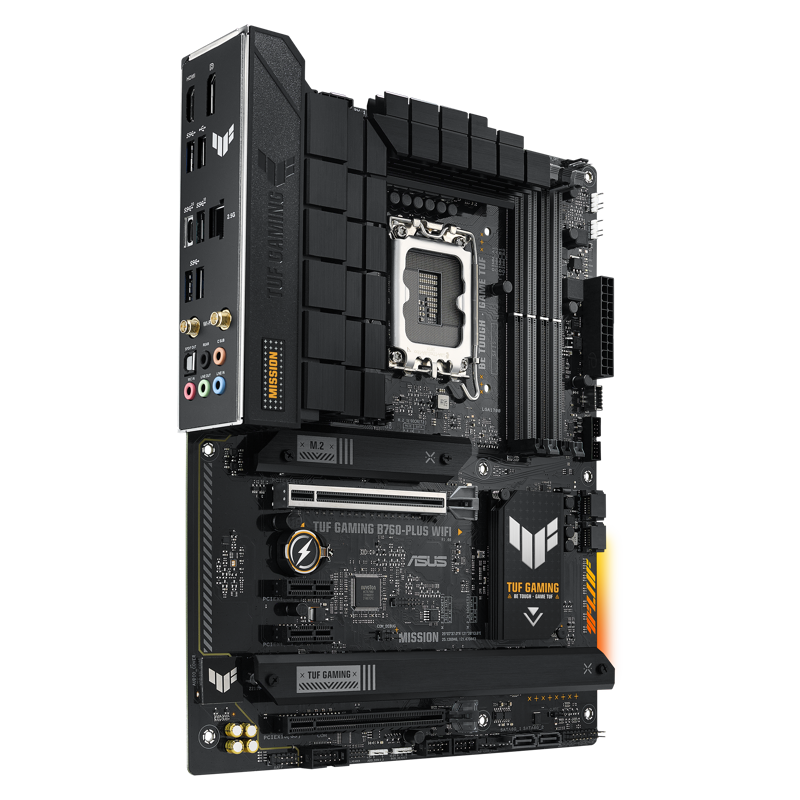 Материнская плата Asus TUF GAMING B760-PLUS WIFI Soc-1700 Intel B760 4xDDR5 ATX AC`97 8ch(7.1) 2.5Gg