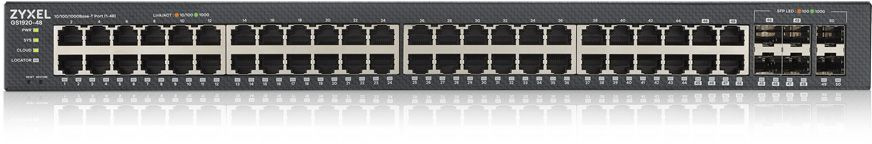 Коммутатор Zyxel GS1920-48V2-EU0101F (L2) 44x1Гбит/с 4xКомбо(1000BASE-T/SFP) 2SFP управляемый